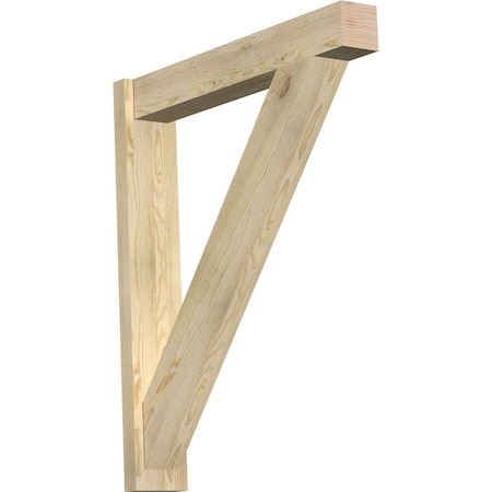 Ekena Millwork Traditional Block Rough Sawn Outlooker, Douglas Fir, 6"W x 34"D x 40"H OUT06X34X40TRA05RDF